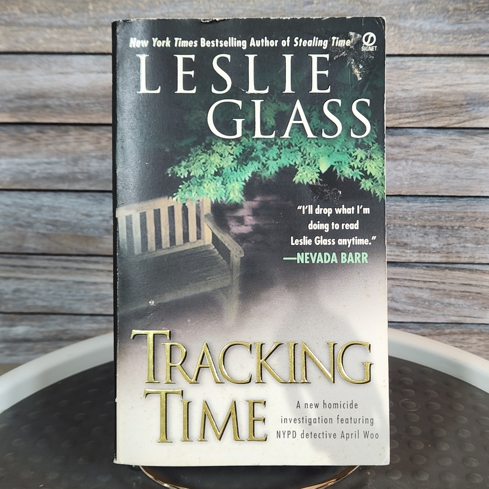 🔥 Tracking Time Paperback Book Leslie Glass NYPD Detective April Woo